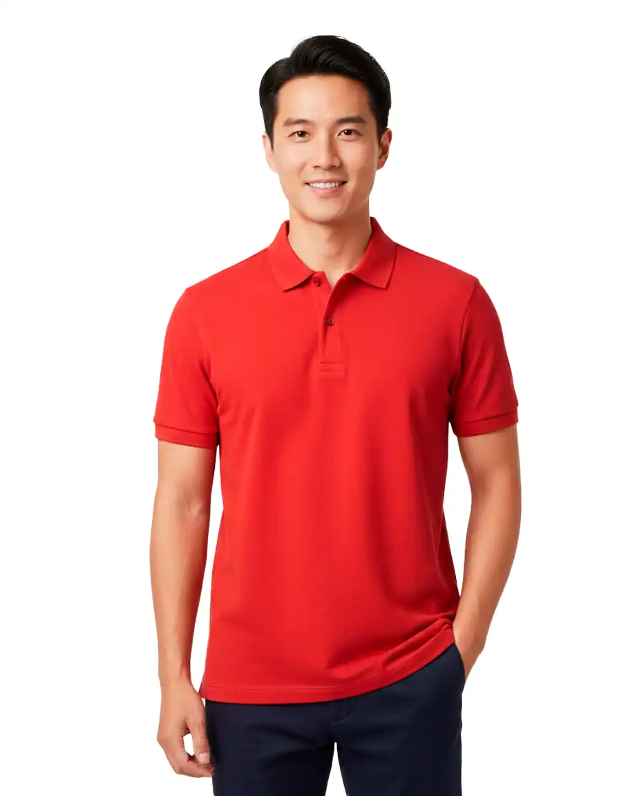 Camisa Gola Polo Vermelha