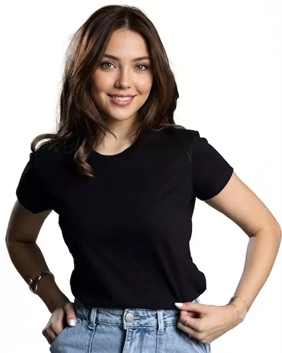 Camisa Gola U Preta