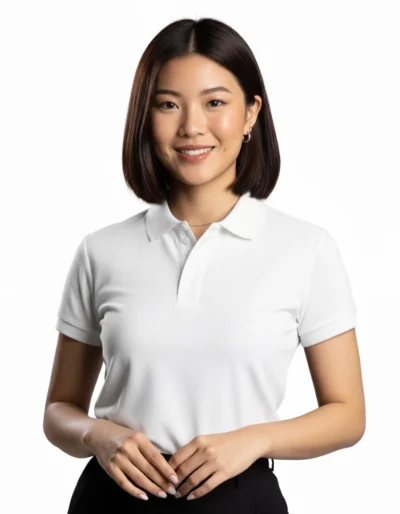 Camisa Gola Polo Branca