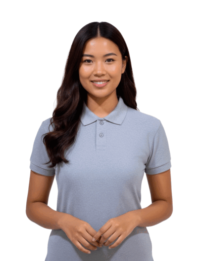 Camisa Gola Polo Cinza Mescla